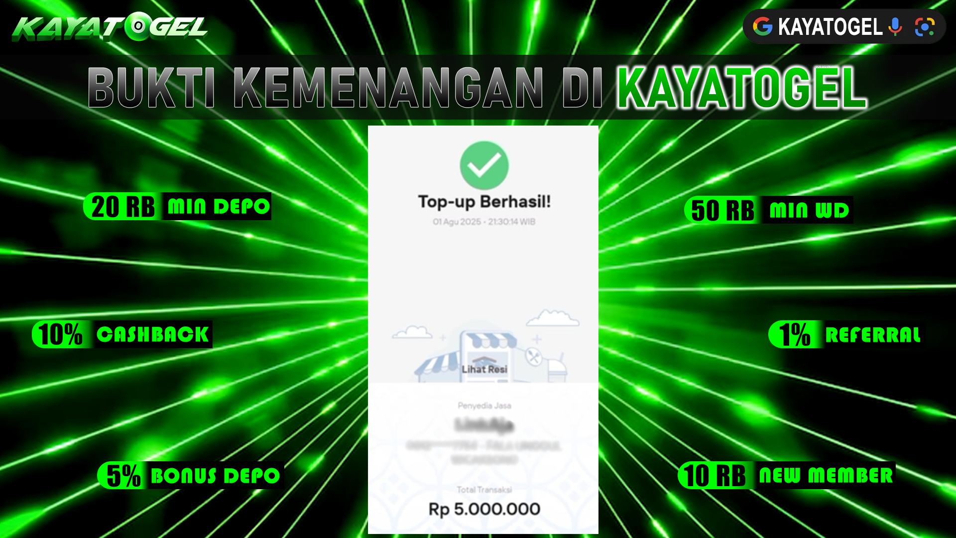 KAYATOGEL JACKPOT SLOT GEM TRIO Rp.5.000.000.,- LUNAS