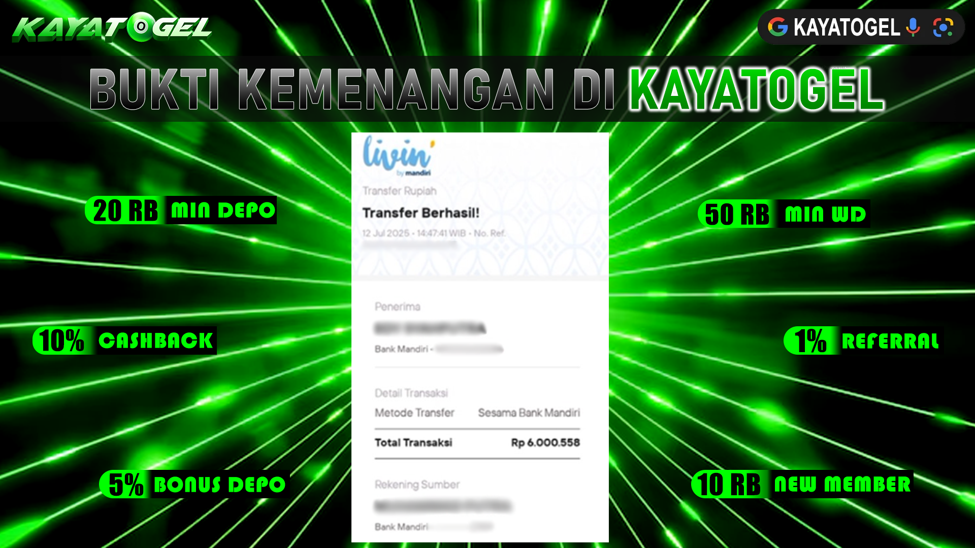 KAYATOGEL JACKPOT TOGEL PASARAN SYDNEY Rp.6.000.558.,- LUNAS
