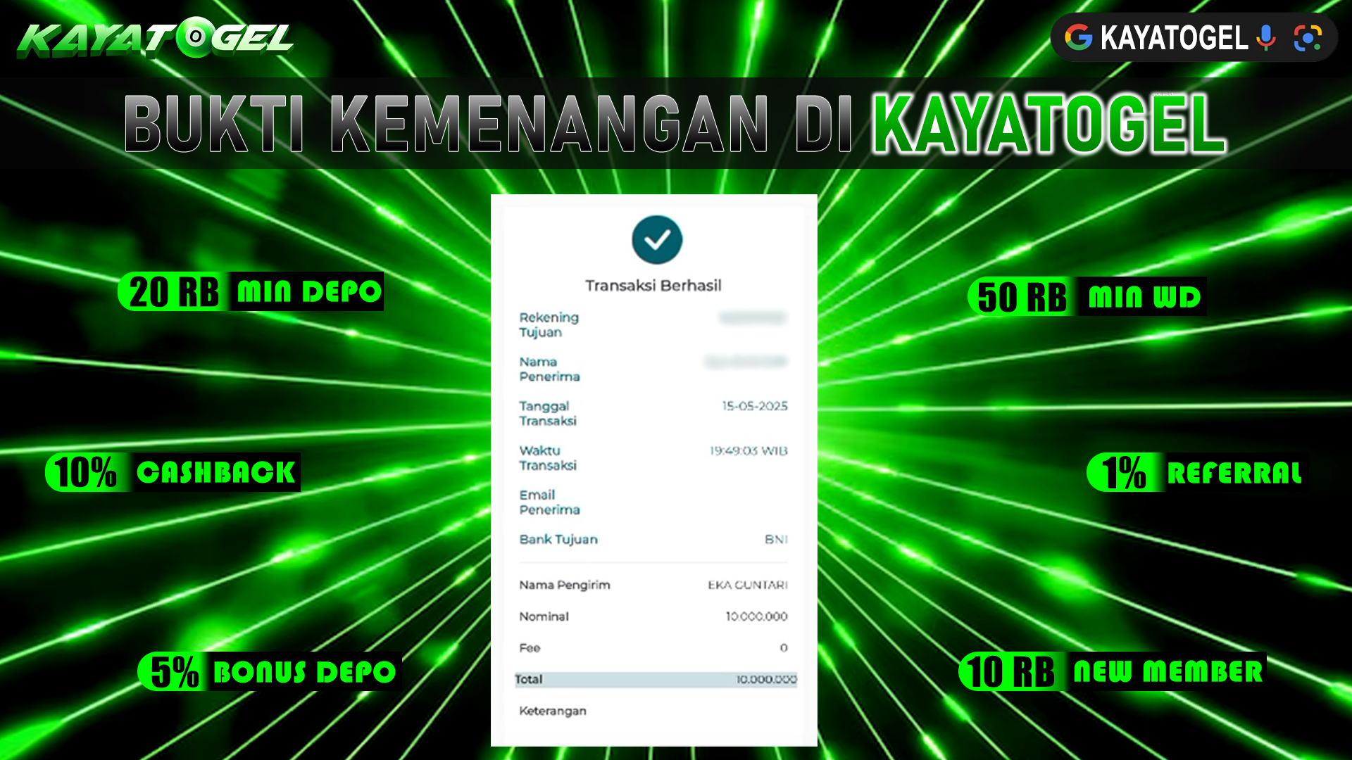 KAYATOGEL JACKPOT TOGEL PASARAN FRANKFURT Rp.10.000.000.,- LUNAS