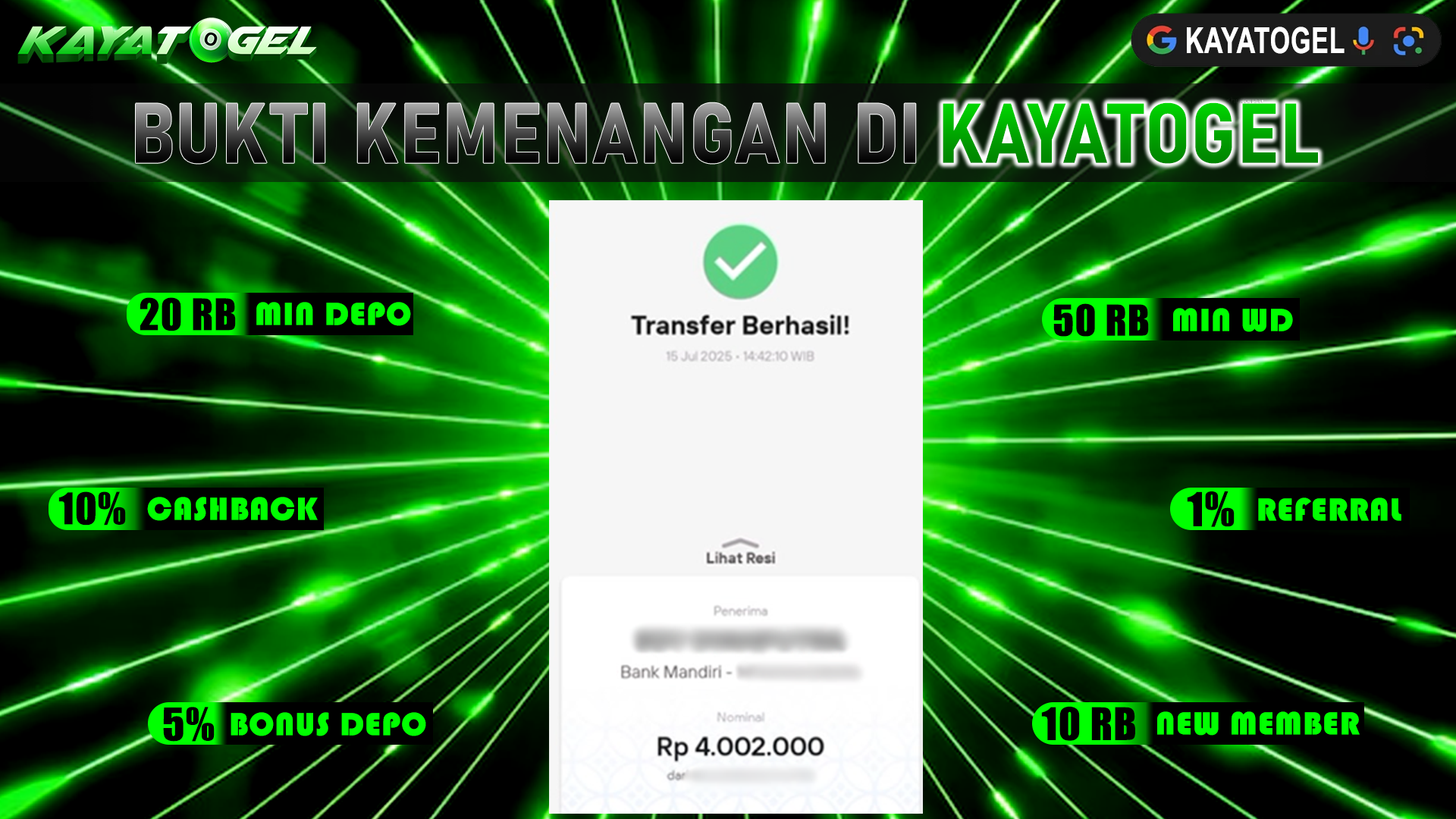KAYATOGEL JACKPOT TOGEL PASARAN SYDNEY Rp.4.002.000.,- LUNAS