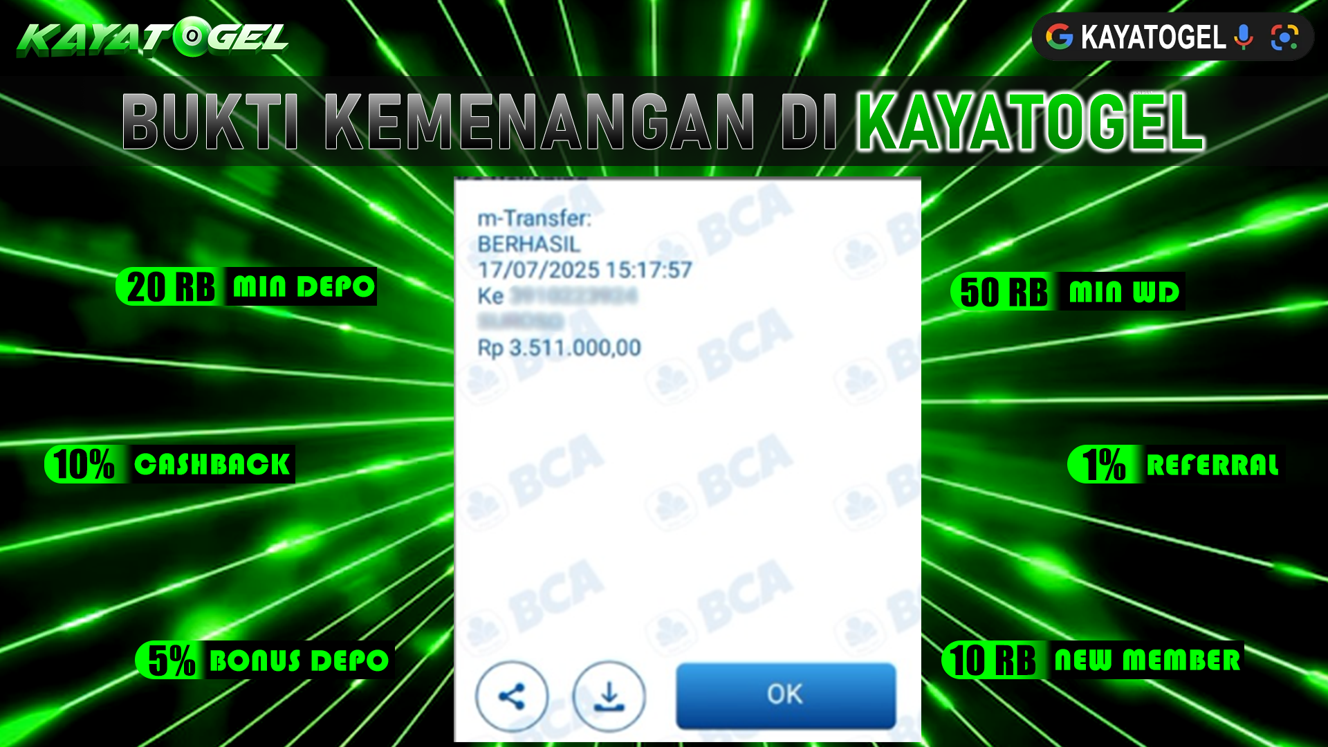KAYATOGEL JACKPOT SLOT CAISHEN WINS Rp.3.511.000.,- LUNAS