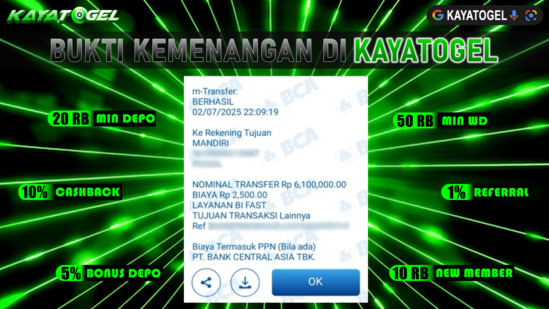 KAYATOGEL JACKPOT TOGEL PASARAN MADAGASCAR Rp.6.100.000.,- LUNAS