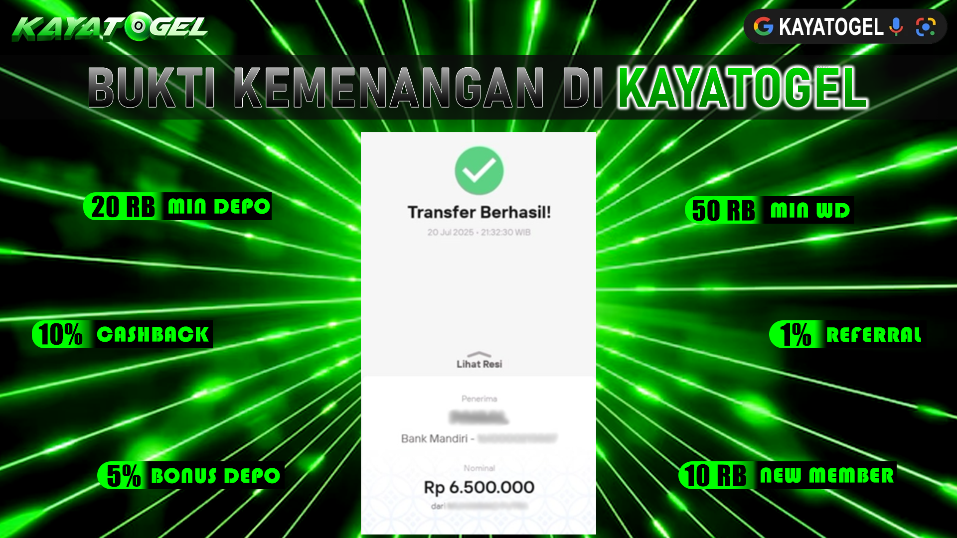 KAYATOGEL JACKPOT TOGEL PASARAN LONDON4D Rp.6.500.000.,- LUNAS