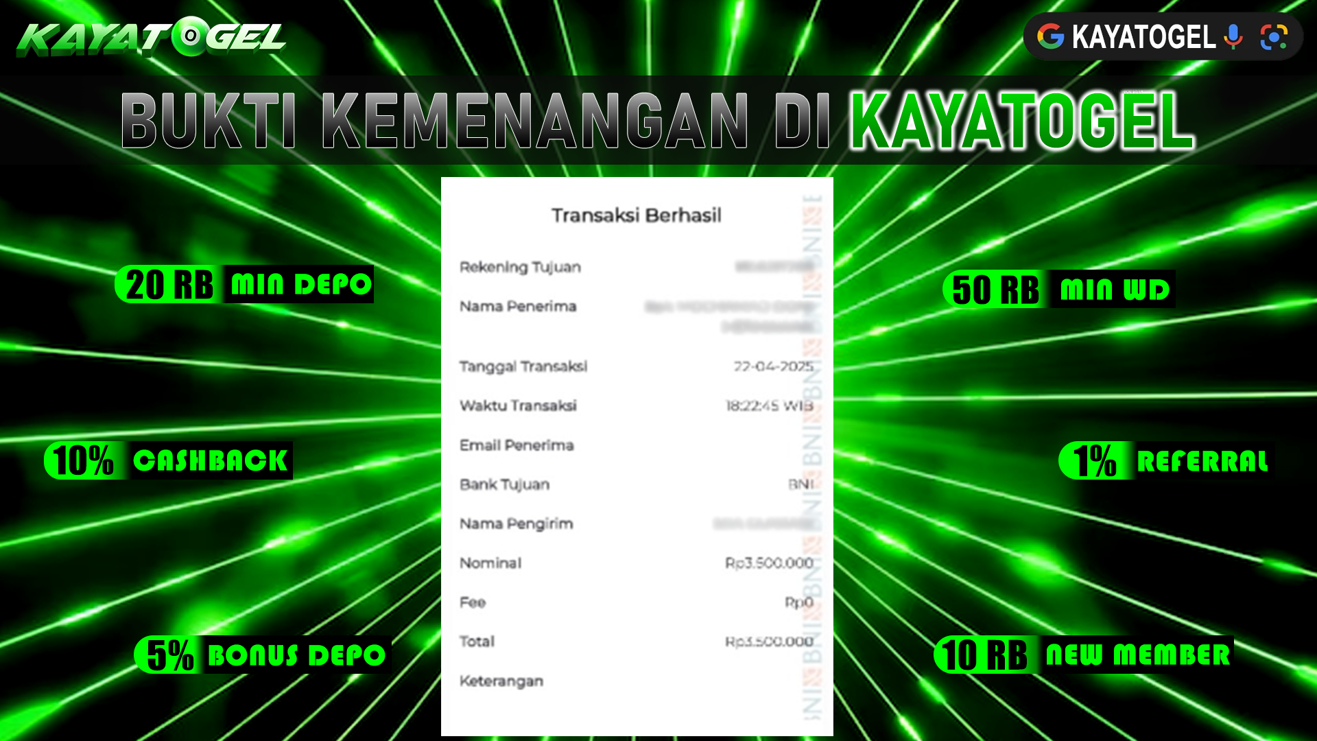 KAYATOGEL JACKPOT TOGEL PASARAN JAPAN NIGHT Rp.3.500.000.,- LUNAS