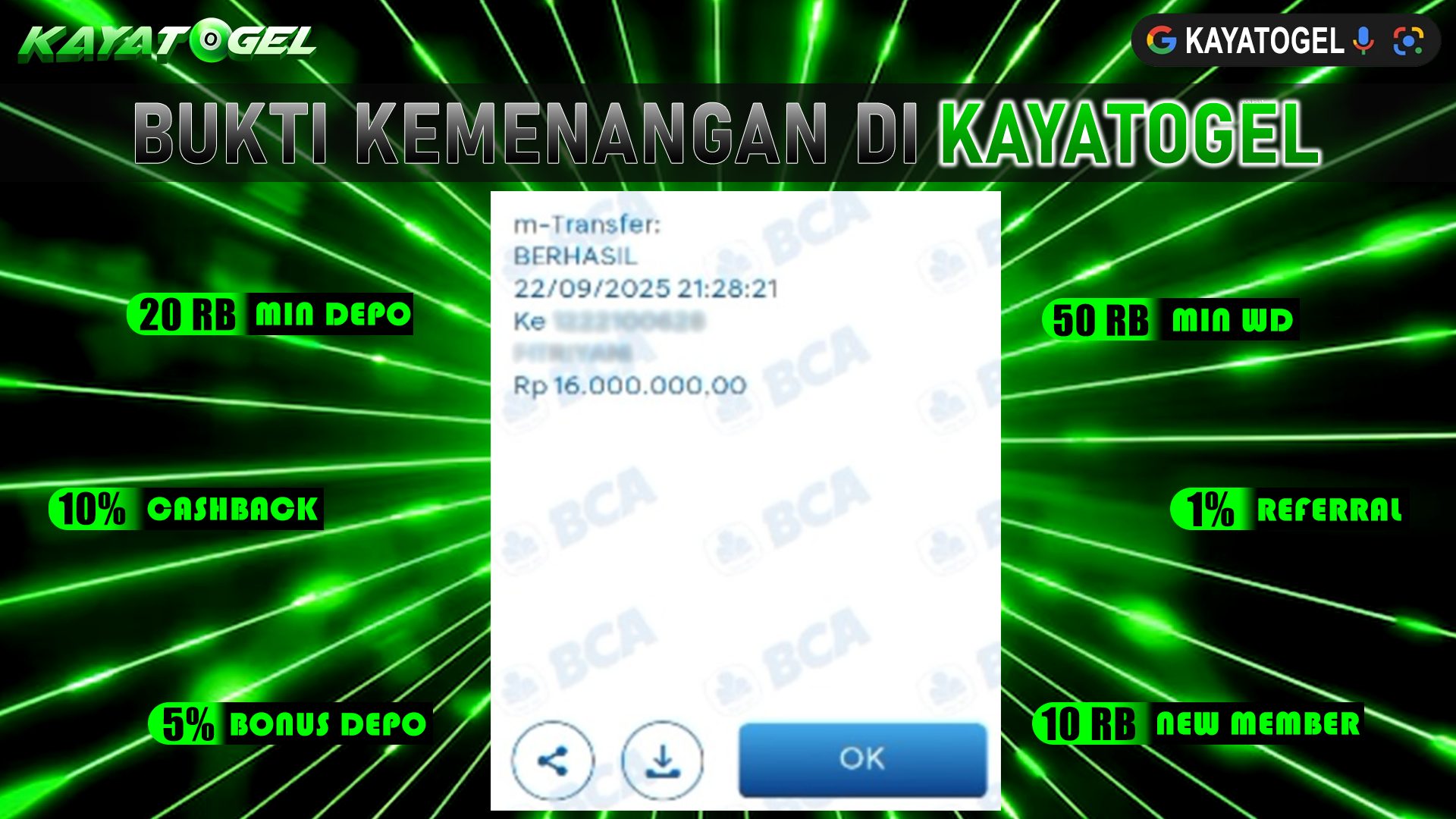 KAYATOGEL JACKPOT SLOT MAHJONG KING Rp.16.000.000.,- LUNAS