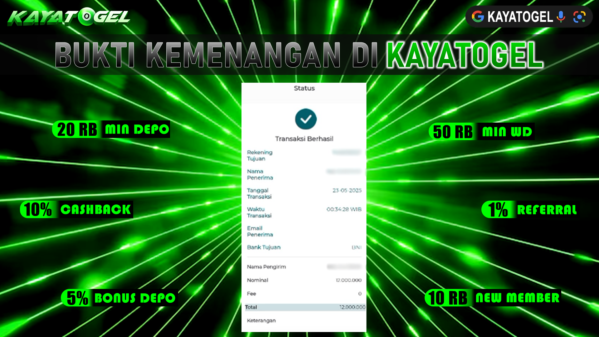 KAYATOGEL JACKPOT TOGEL PASARAN JAPAN NIGHT Rp.12.000.000.,- LUNAS