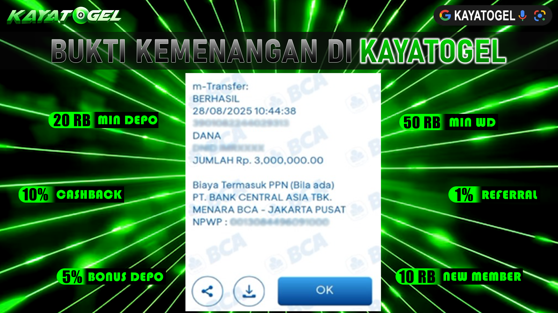 KAYATOGEL JACKPOT SLOT DOUBLE FORTUNE Rp.3.000.000.,- LUNAS