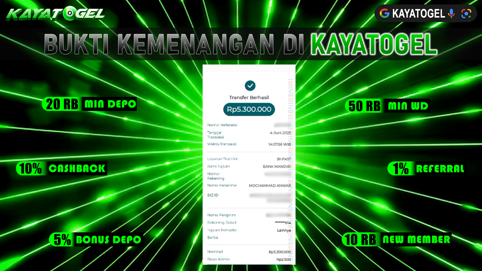KAYATOGEL JACKPOT TOGEL PASARAN SYDNEY Rp.5.300.000.,- LUNAS