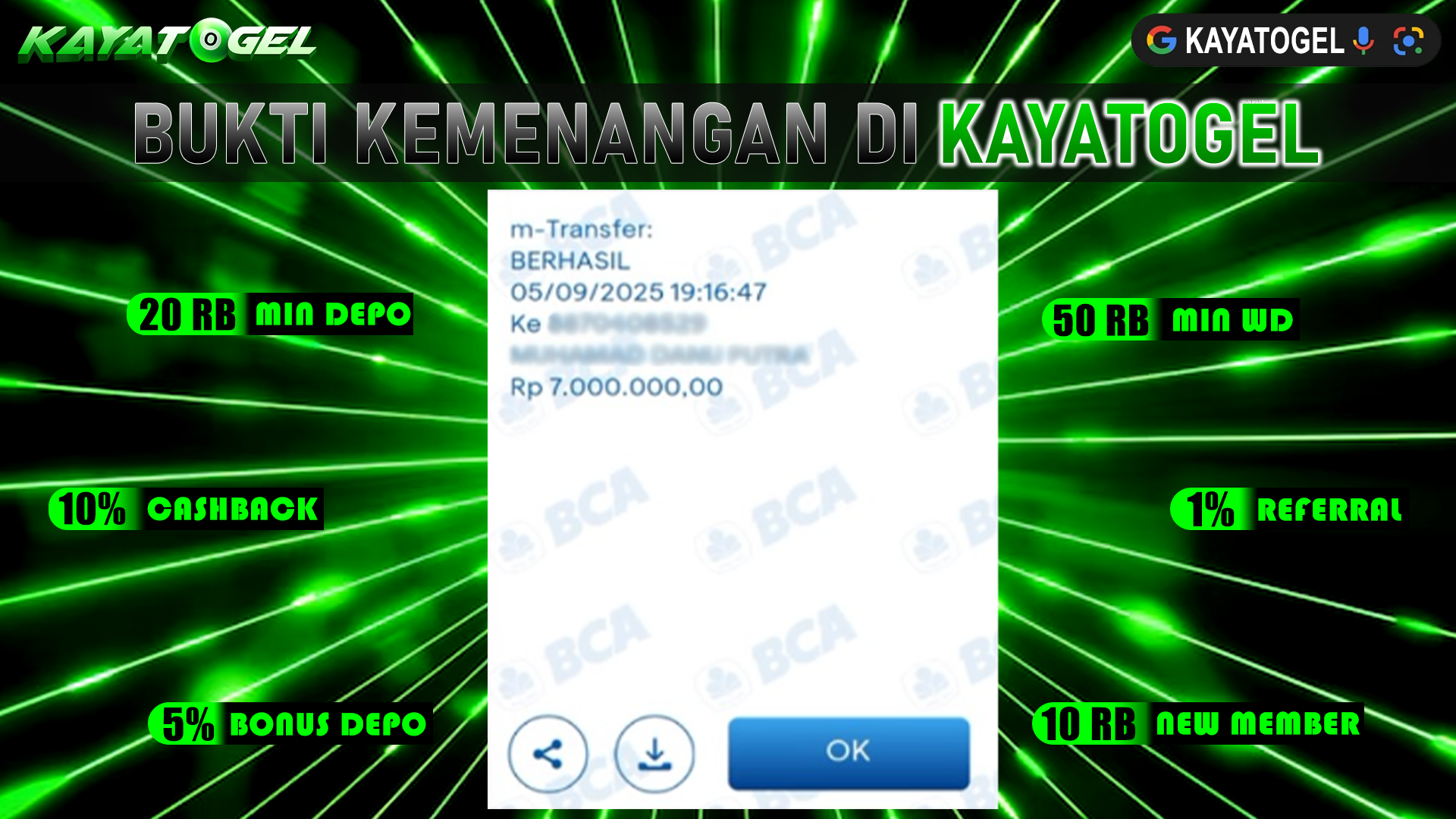 KAYATOGEL JACKPOT SLOT MAHJONG WAYS 3 Rp.7.000.000.,- LUNAS